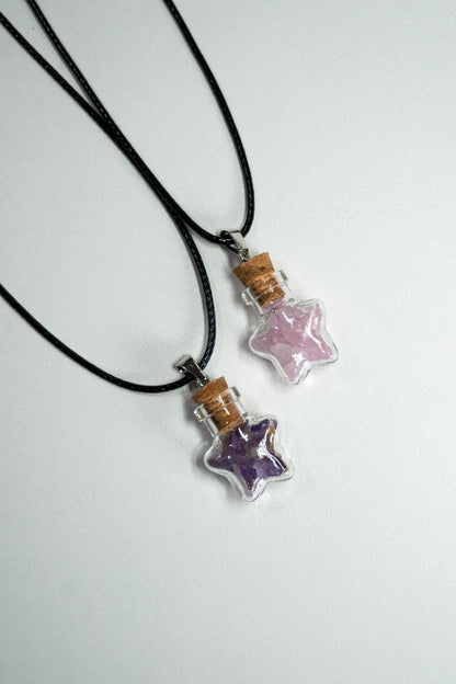 Collar con estrella de cuarzos