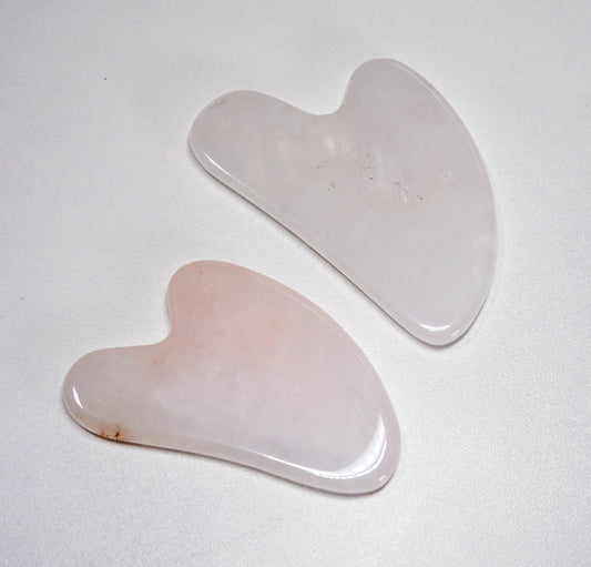 Gua sha de cuarzo natural