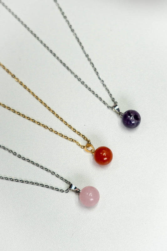 Collar con perla de cuarzo