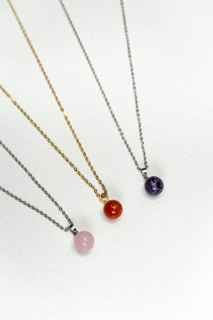Collar con perla de cuarzo